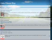 Tablet Screenshot of cebufitnessblog.com